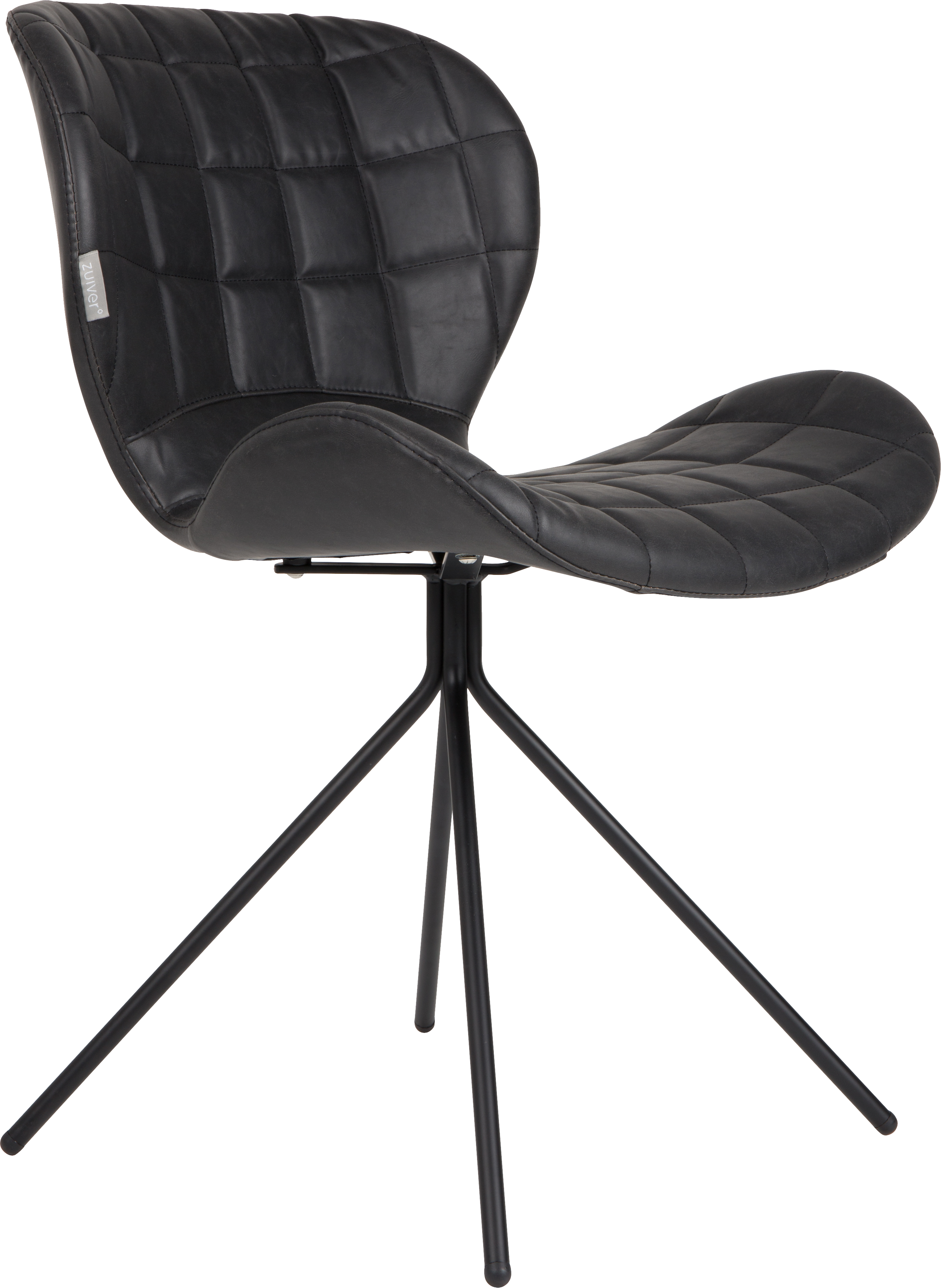 Zuiver OMG LL dizajnová stolička - Čierna - Výpredaj